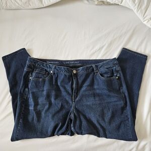 Lane Bryant Straight Leg Dark Indigo Jeans
